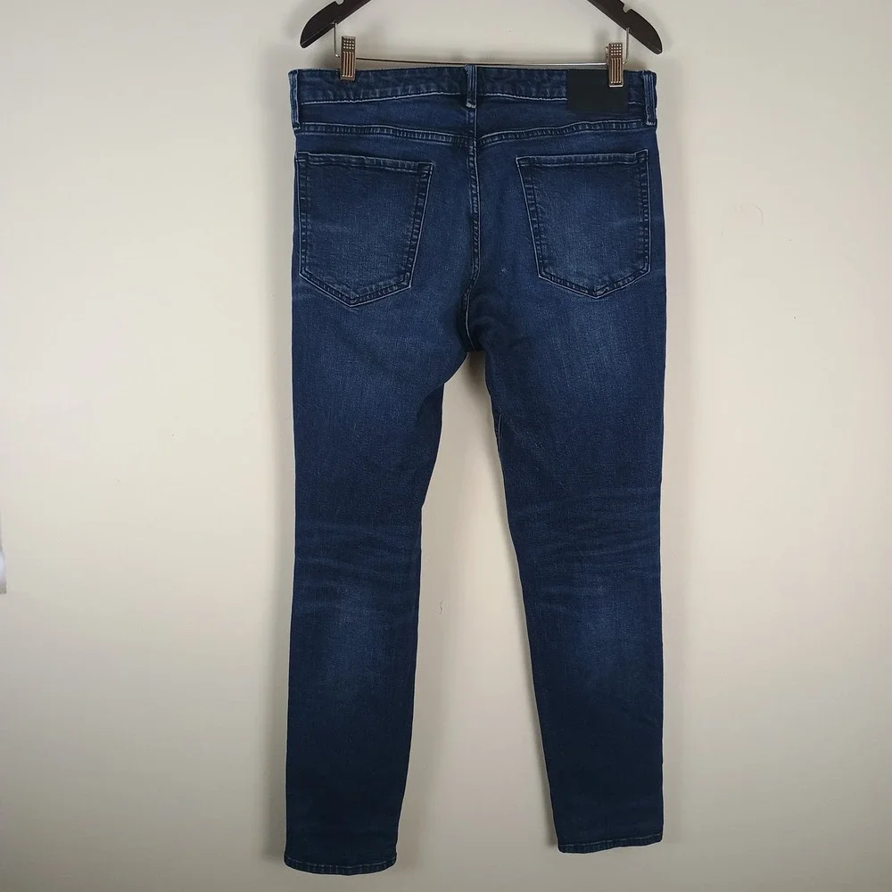 Bonobos Slim Fit Jeans Mens 33 X 31 Blue Faded Denim Casual Aesthetic
